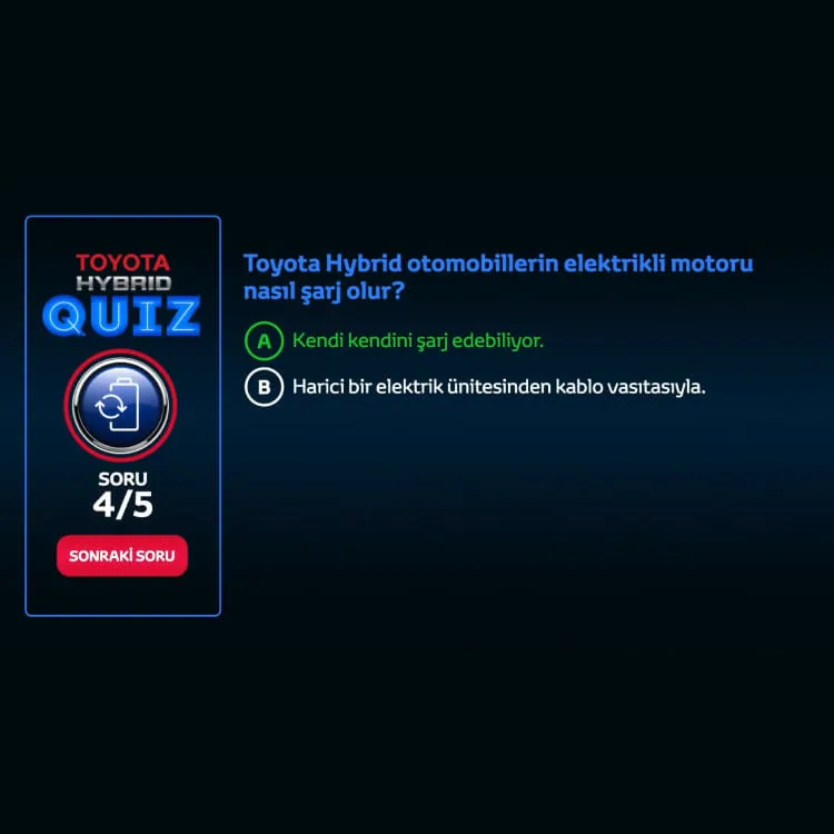 Toyota Hybrid Quiz Team Etkinliği